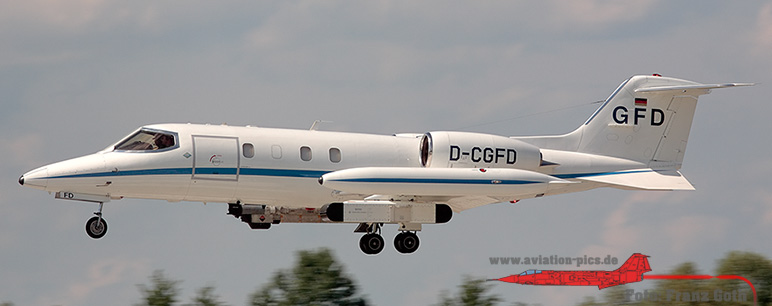 Gates Learjet UC-35A D-CGFD, GFD (Gesellschaft für Flugzieldarstellung) unterwegs als „Jammer“