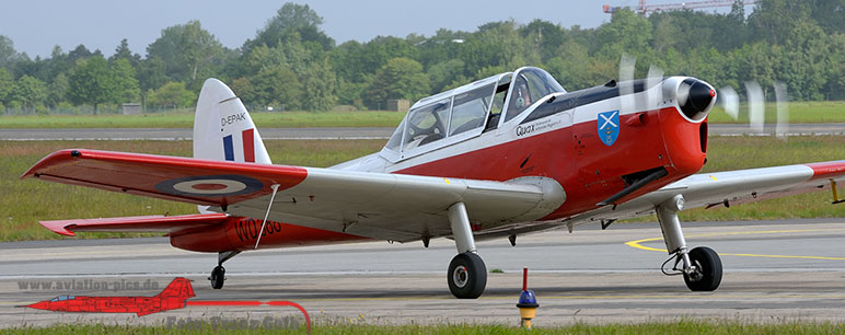 deHavilland Canada DHC-1 Chipmunk Mk22 in den Farben der Royal Air Force, D-EPAK, QUAX – Verein zur Förderung von historischen Fluggeräten e.V.