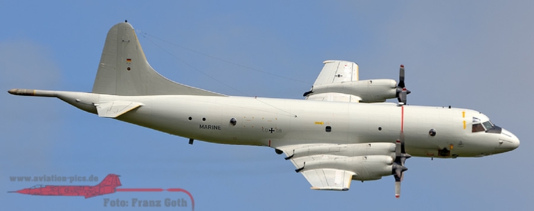 Überflug Lockheed P-3C CUP Orion 60+08, MFG 3 Marineflieger, German Navy, (ehem. 312 der Niederländischen Marine), der Nachfolger der Breguet Atlantic